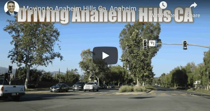 Driving Anaheim HIlls CA