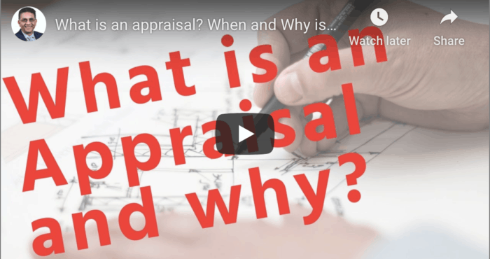 Purpose of an appraisal