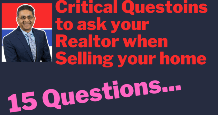 questions to ask your realtor when selling
